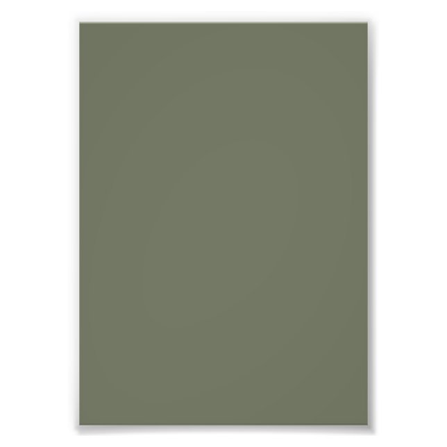 Moss Green Photo Enlargement Print – Customizable (Front)