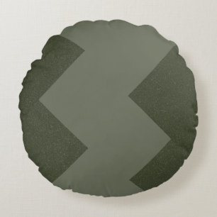 Moss Green Round Accent Pillow