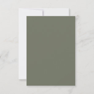 Moss Green RSVP Response Card