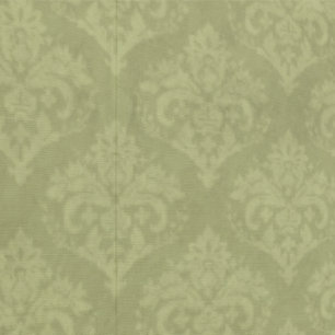 Moss Green Shabby Chic Damask Antique Vintage Wallpaper