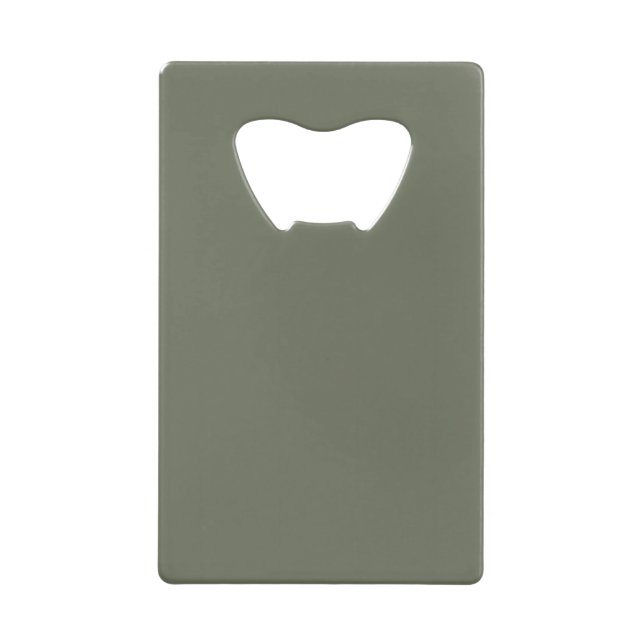 Moss Green Slim Bottle Opener – Customizable (Front)