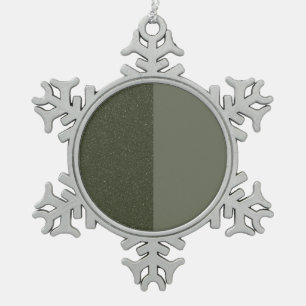 Moss Green Snowflake Ornament – Customizable
