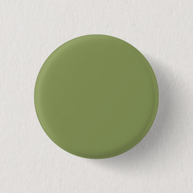 Moss Green Solid Color Button (Front)