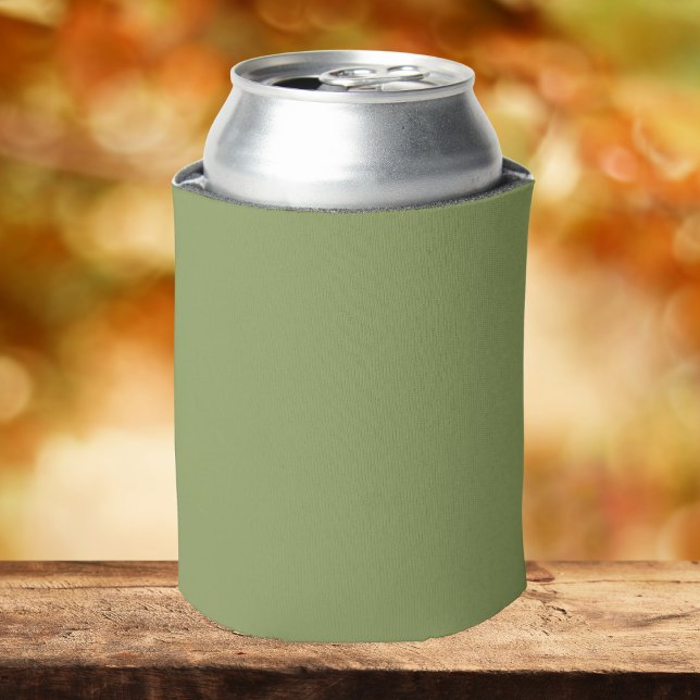 Moss Green Solid Color Can Cooler (Creator Uploaded)