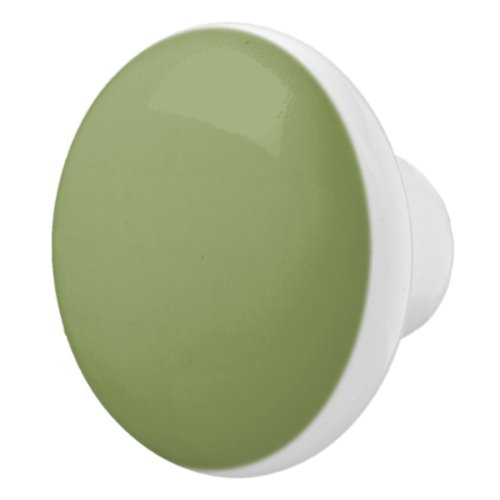 Moss Green Solid Color Ceramic Knob