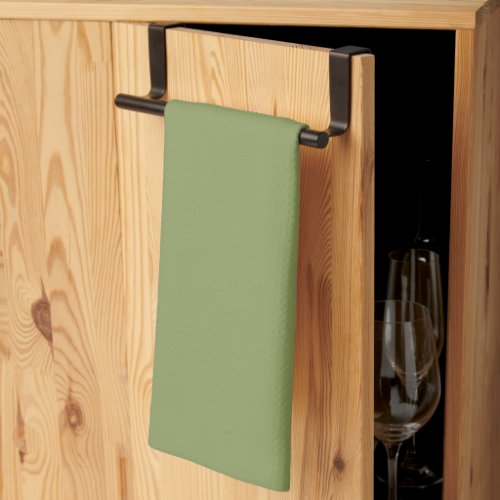 Moss Green Solid Color Kitchen Towel