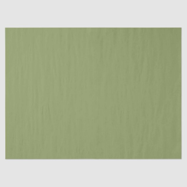 Moss Green Solid Color Tissue Paper (Front)