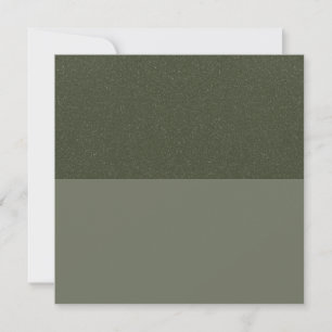 Moss Green Speckle Flat Note Card – Customizable