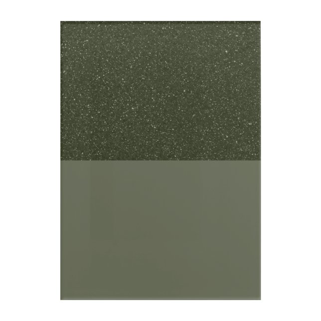 Moss Green Split Acrylic Wall Art – Customizable (Front)