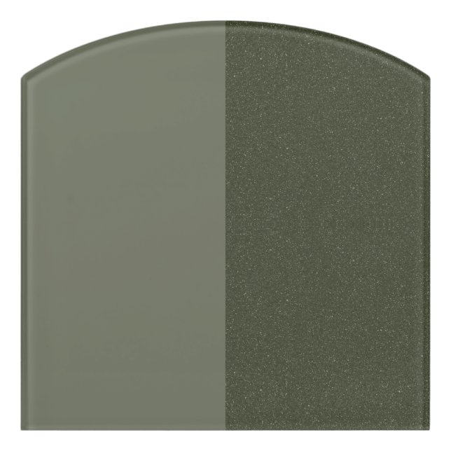 Moss Green Split Arch Sign – Customizable (Contour Front)