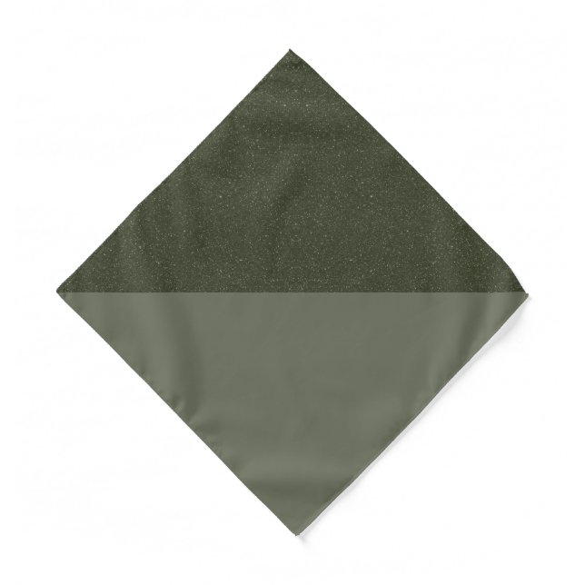 Moss Green Split Bandana – Noise Over Matte (Front)