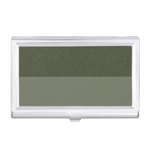 Moss Green Split Business Card Case – Customizable
