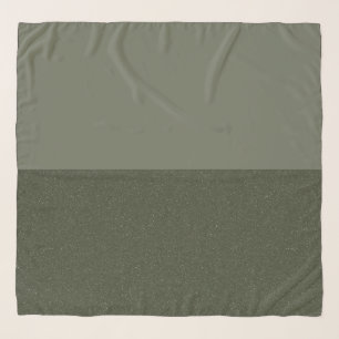 Moss Green Split Chiffon Scarf (Top & Bottom)