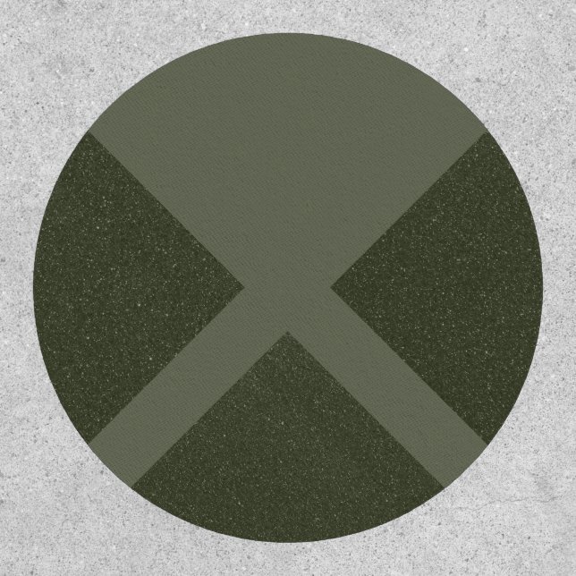 Moss Green Split Cross Patch (Front)