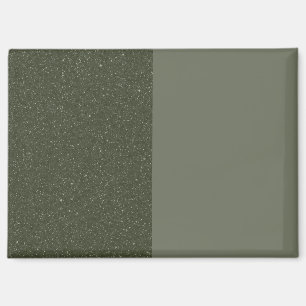 Moss Green Split Design Magnet (Customizable)