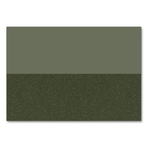 Moss Green Split Design Table Card – Customizable