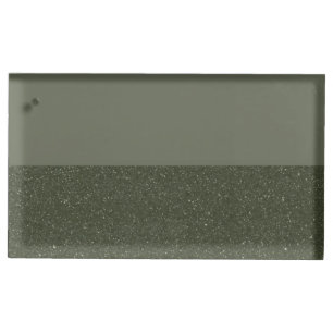Moss Green Split Design Table Card Holder (Custom)