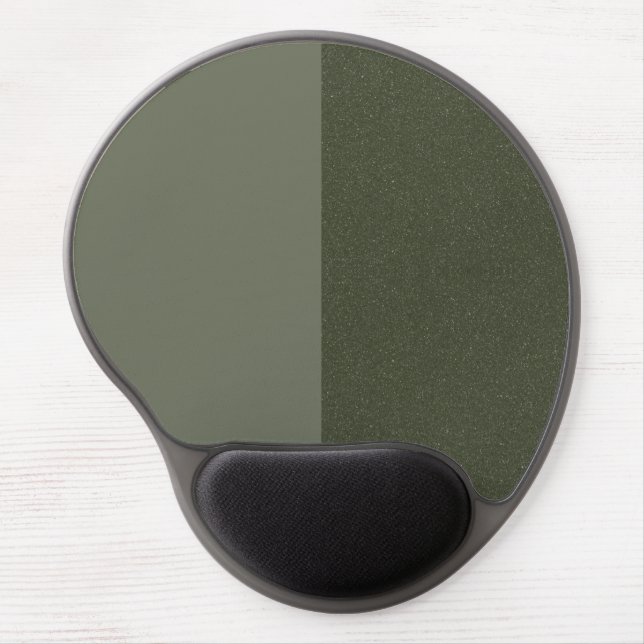 Moss Green Split Gel Mousepad – Customizable (Front)