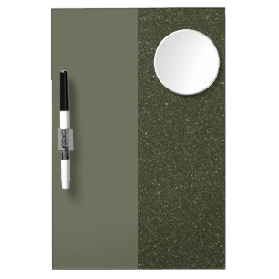 Moss Green Split-Glitter Dry Erase Board