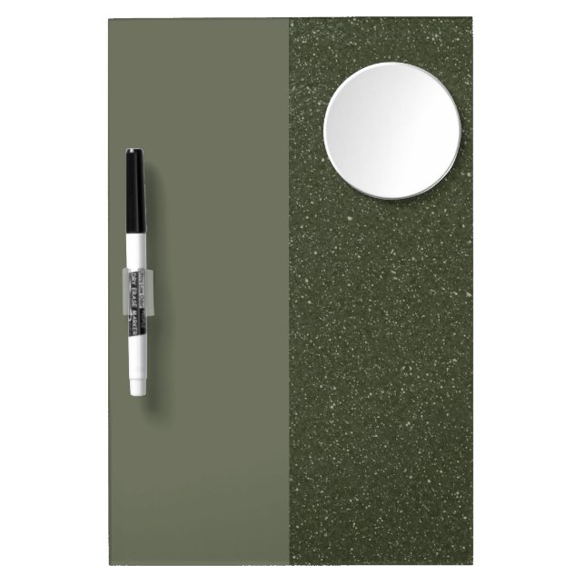 Moss Green Split-Glitter Dry Erase Board (Front)