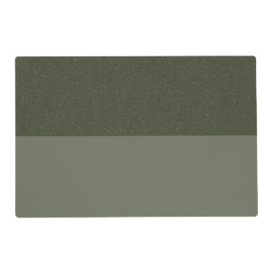 Moss Green Split Horizontal Laminated Placemat