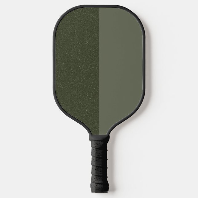 Moss Green Split Pickleball Paddle – Customizable (Front)