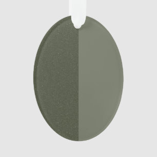 Moss Green Split Texture Acrylic Ornament (Custom)