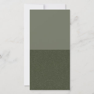 Moss Green Split Texture Flat Card – Customizable