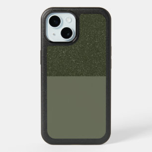 Moss-Green Split Texture iPhone 15 Case