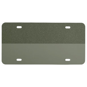 Moss Green Split Texture License Plate – Customize