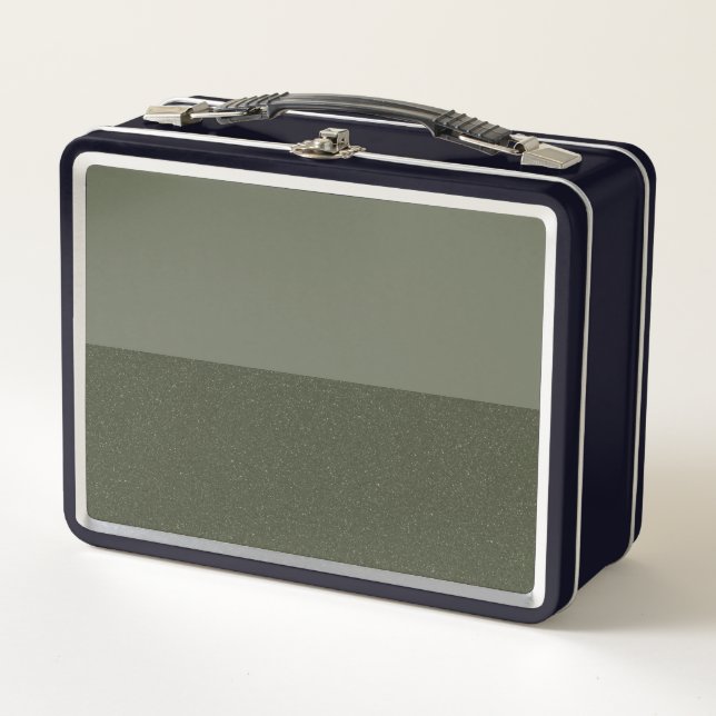 Moss Green Split Texture Metal Box – Customizable (Front)