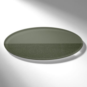 Moss Green Split-Texture Name Tag – Customizable