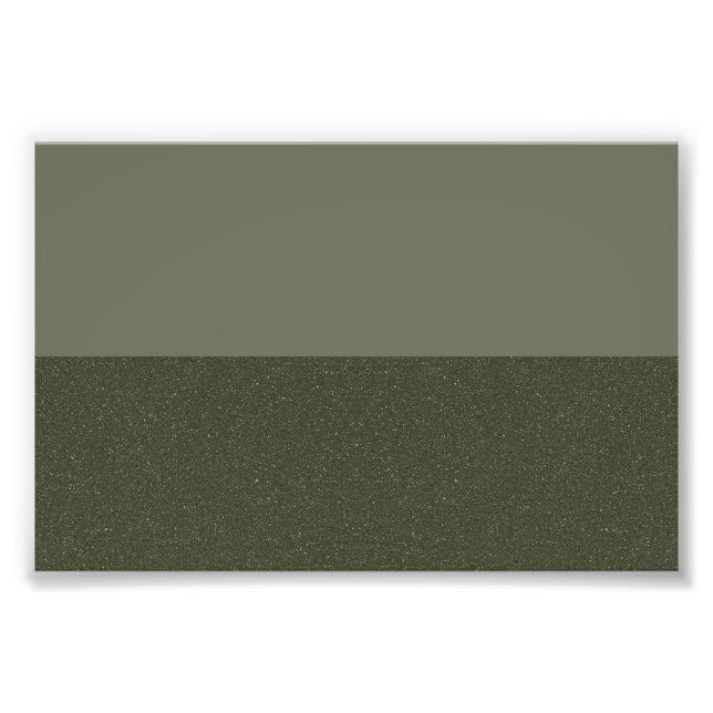 Moss Green Split Texture Photo Enlargement Design (Front)