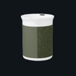 Moss Green Split-Texture Porcelain Pitcher<br><div class="desc">Show your guests you sweat the details with a porcelain pitcher dressed in two perfectly balanced moss-green finishes—one half velvety matte, the other half stylishly speckled for a stone-inspired texture that catches the light and sparks conversation. This clean vertical split gives you the best of minimalist design and organic character,...</div>