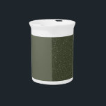 Moss Green Split-Texture Porcelain Pitcher<br><div class="desc">Show your guests you sweat the details with a porcelain pitcher dressed in two perfectly balanced moss-green finishes—one half velvety matte, the other half stylishly speckled for a stone-inspired texture that catches the light and sparks conversation. This clean vertical split gives you the best of minimalist design and organic character,...</div>