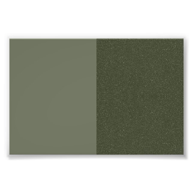 Moss Green Split Texture Poster Print – Customize (Front)