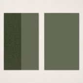 Moss Green Split Texture Profile Card – Customize (Front & Back)