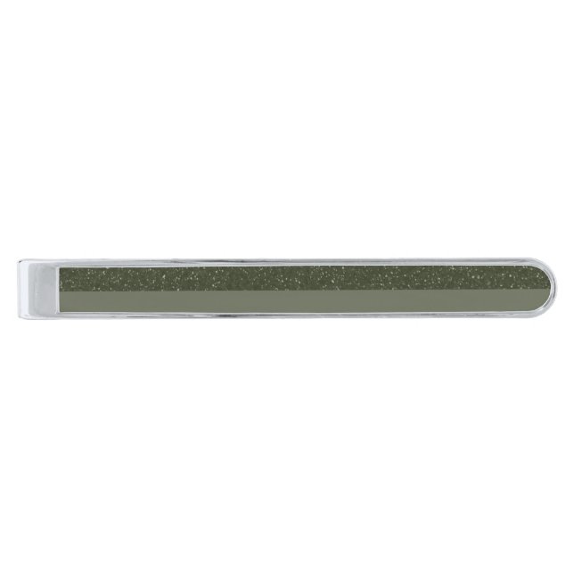 Moss Green Split Texture Tie Bar – Customizable (Front)