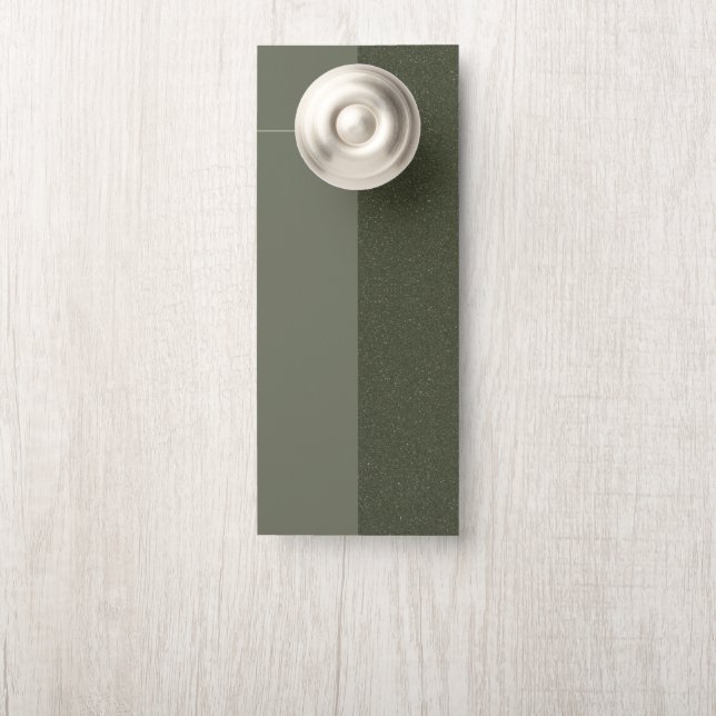 Moss Green Split Textured Door Hanger – Customize (On Knob)