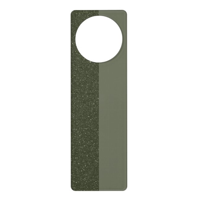 Moss Green Split Textured Door Hanger – Customize (Front)