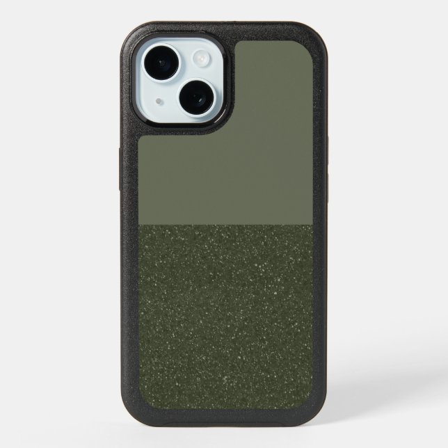 Moss Green Split-Tone iPhone 15 Case (Back)
