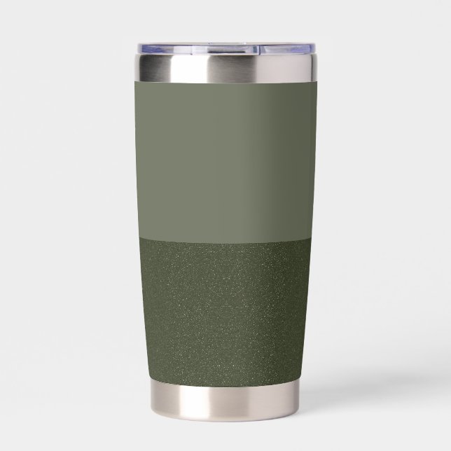 Moss Green Split Tumbler – Customizable (Front)