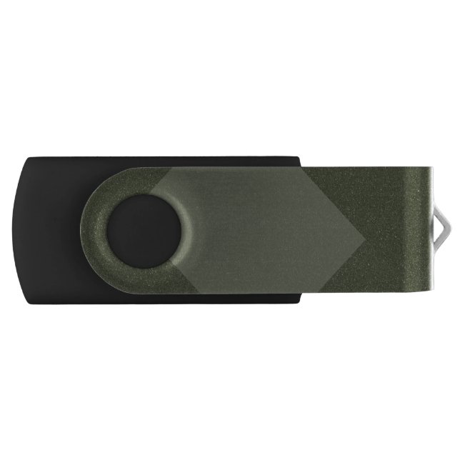 Moss Green Swivel USB Flash Drive (Front)