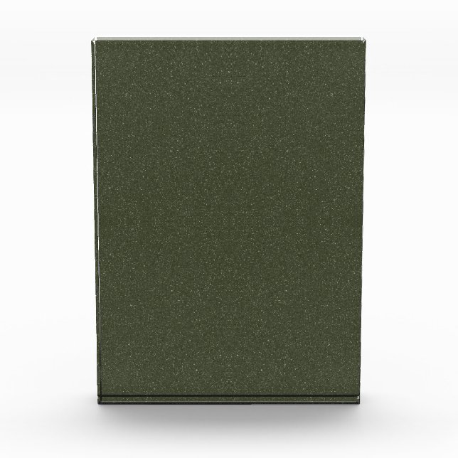 Moss Green Texture Acrylic Award – Customizable (Front)