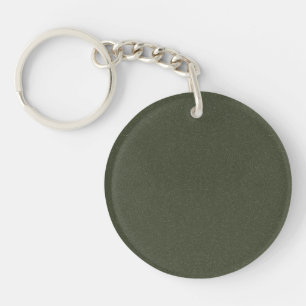 Moss Green Texture Acrylic Keychain – Customizable
