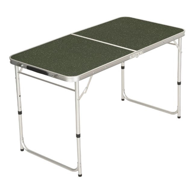 Moss Green Texture Beer Pong Table – Customizable (Angled)