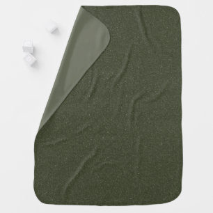 Moss Green Textured Baby Blanket – Customizable