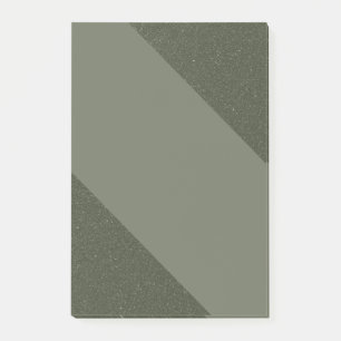Moss Green Textured Post-It Notes