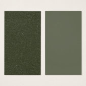 Moss Green Textured Profile Card (Front & Back)
