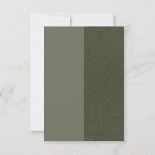 Moss Green Textured Split Flat Card – Customizable